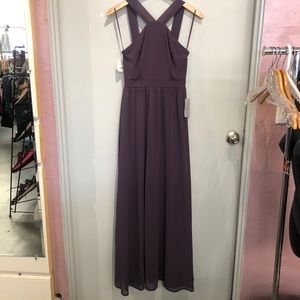 NWT Dusty Purple Air of Romance Maxi Bridesmaid or Prom Dress